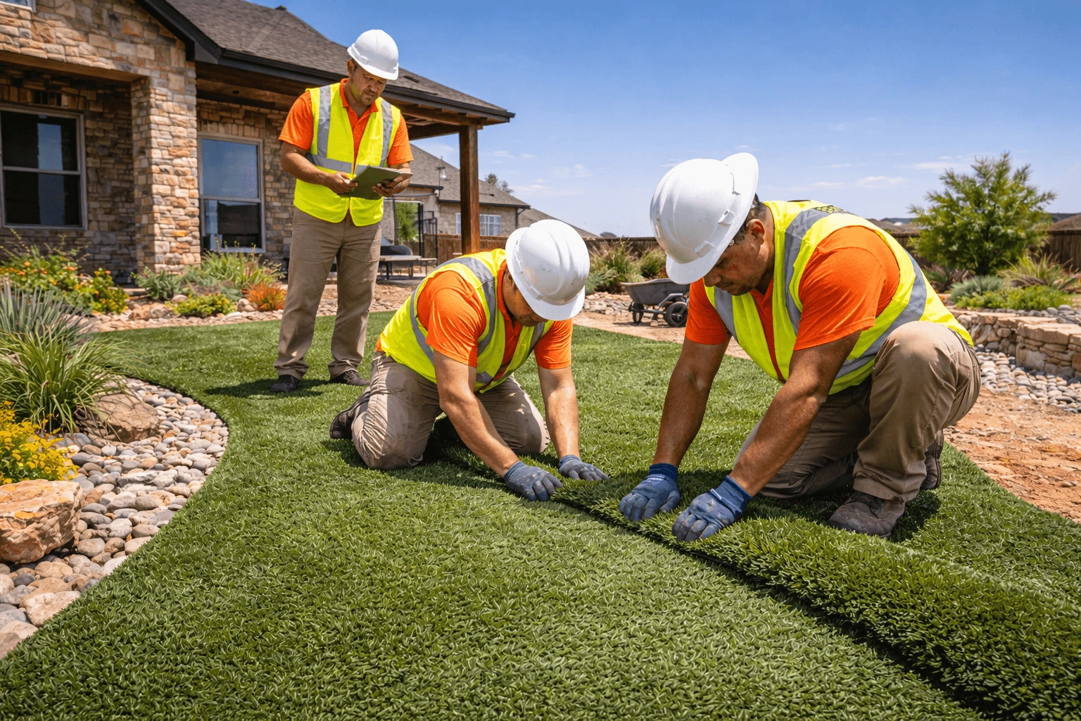 Where to Buy Artificial Grass in Andrews TX | Buried Stone Rock Yard