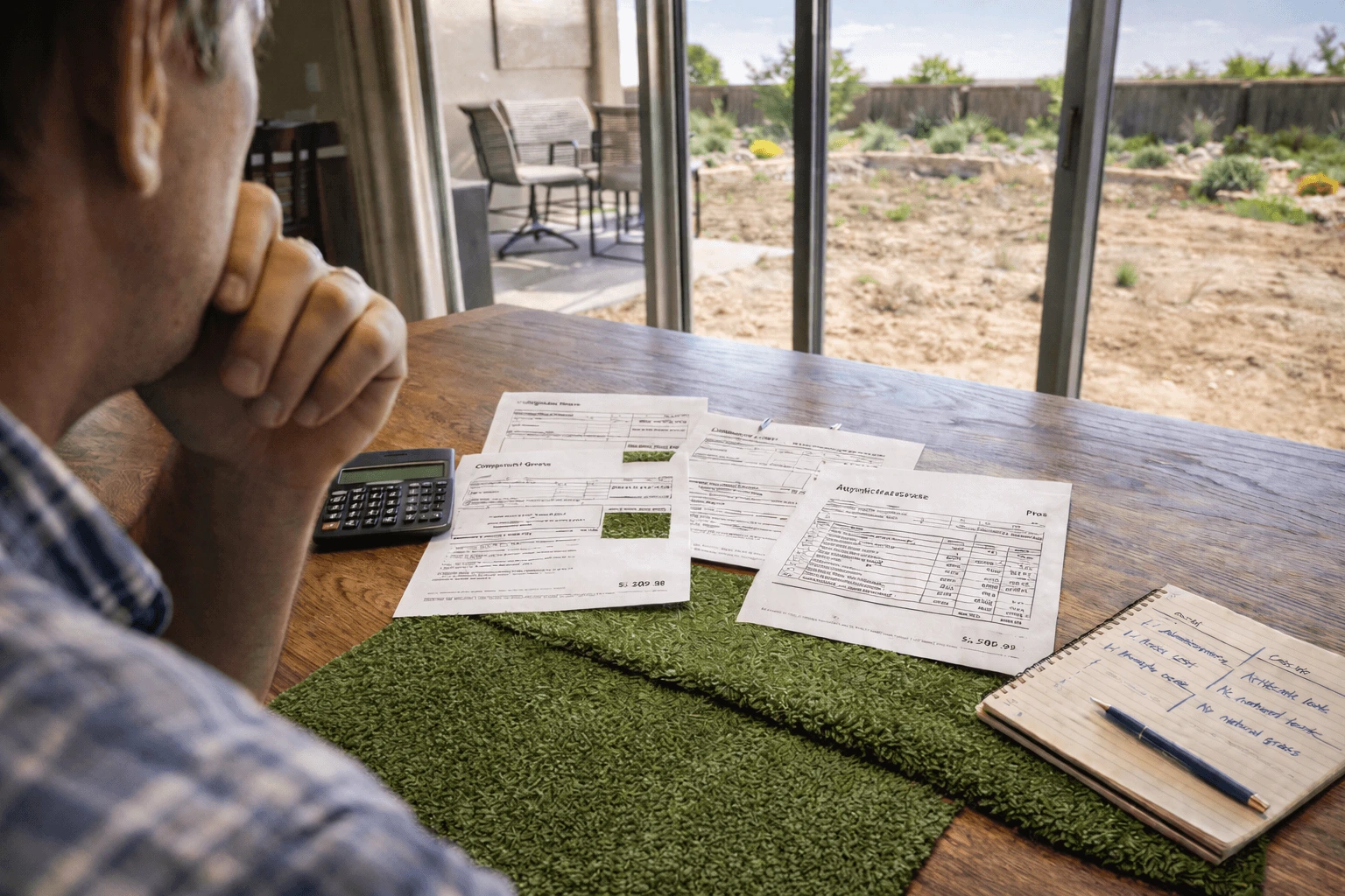 Turf Installation Cost in Midland Texas | Buried Stone Rock Yard